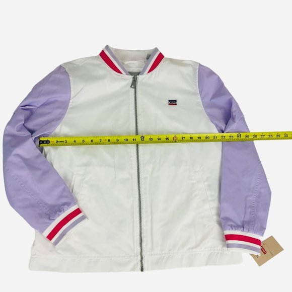 NWT LEVI'S Women's Varsity Retro Style Lightweight Bomber Jacket size XL - Picture 8 of 13